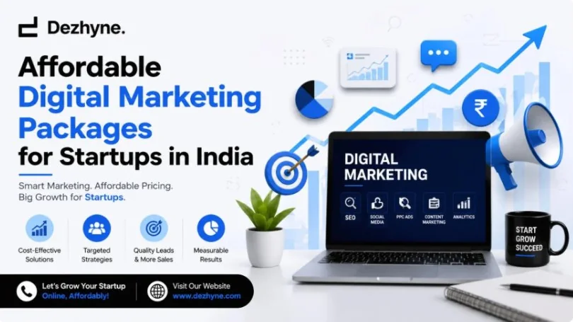 Affordable digital marketing packages for startups in India by Dezhyne